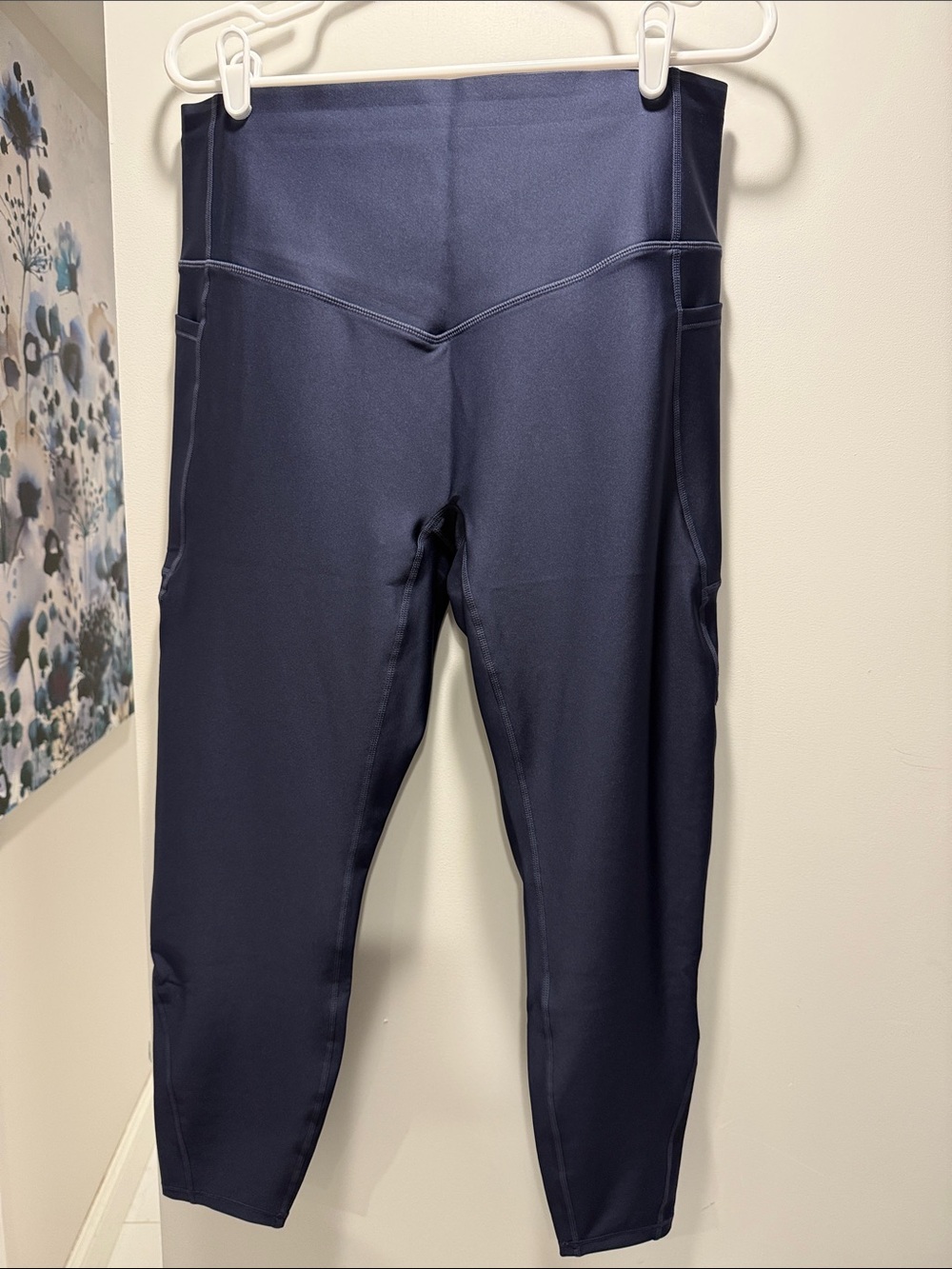 HALARA Navy High-Waist Athletic Leggings 7/8 Length